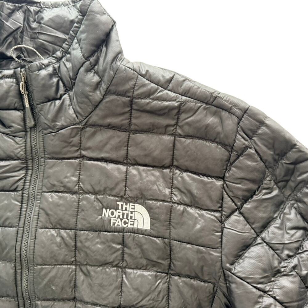 The North Face Men's Thermoball Puffer Jacket Black Large TNF Light Packable - Picture 3 of 9